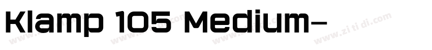 Klamp 105 Medium字体转换